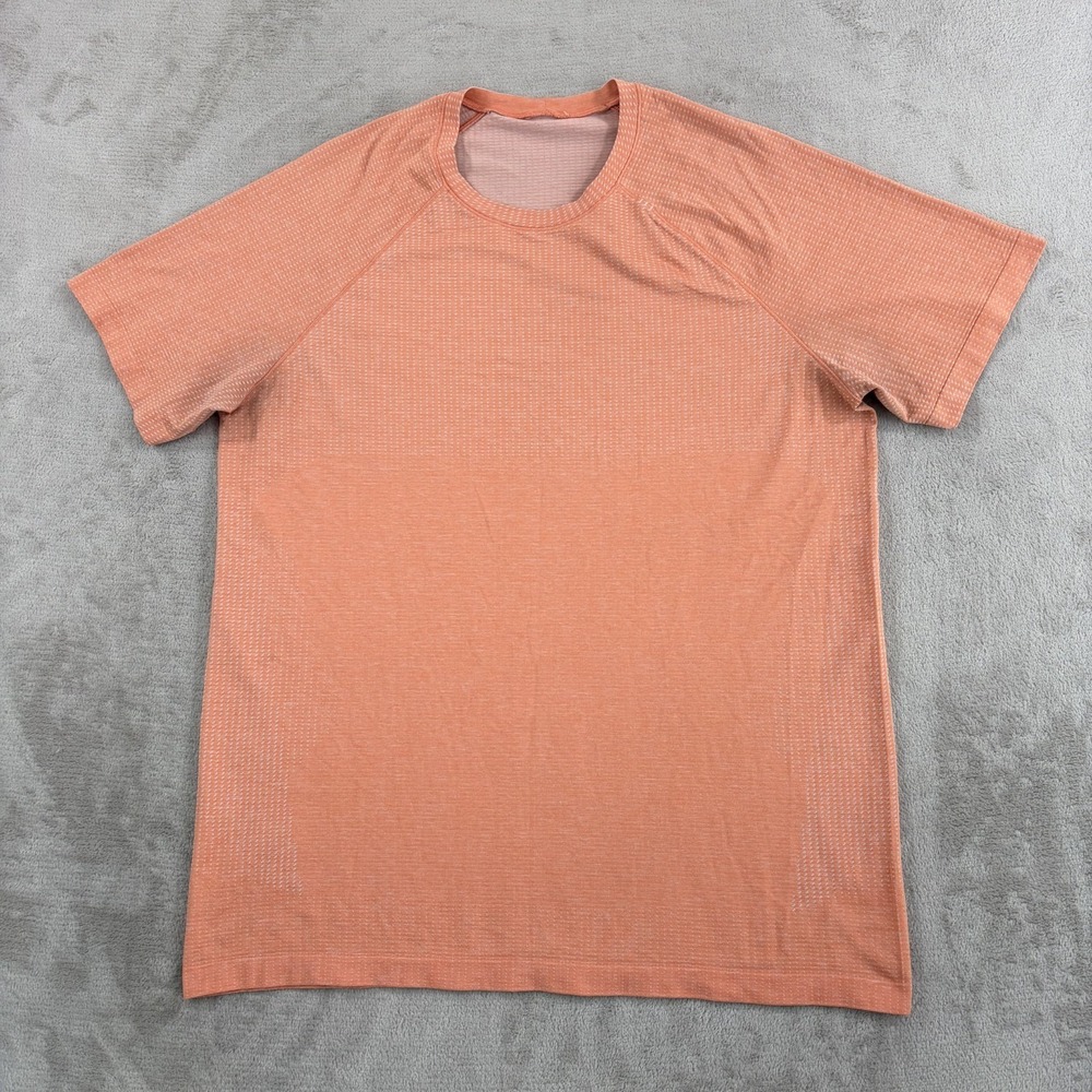 Lululemon Metal Vent Tech T Shirt in Orange‎ Men XL Short Sleeve Training Gym